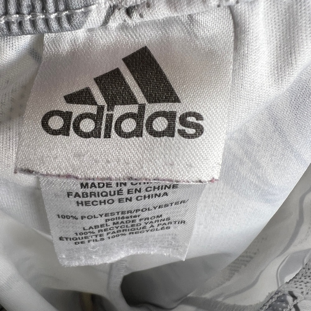 Adidas Gray White Black Gym Shorts Fitness Casual Walking School Play Sports 3T - Picture 10 of 10